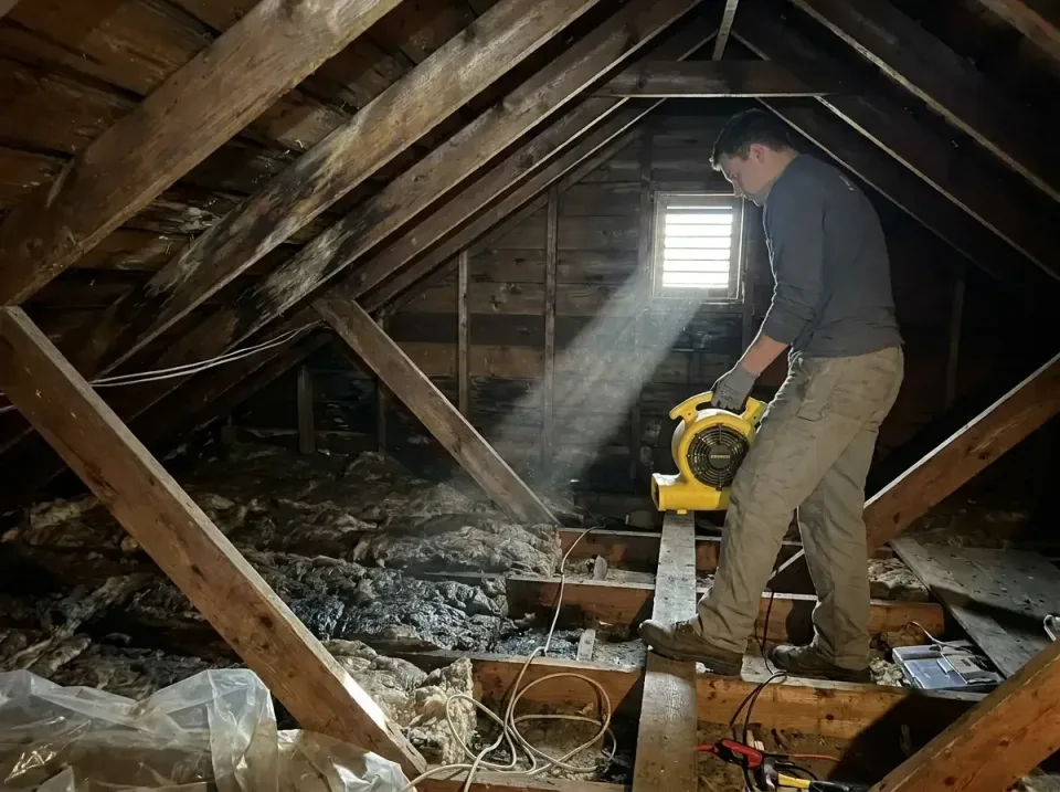 attic-water-damage-drying-proc-007 — frequently asked questions, Emergency Water Extraction & 24/7 Flood Response in Colwyn,…